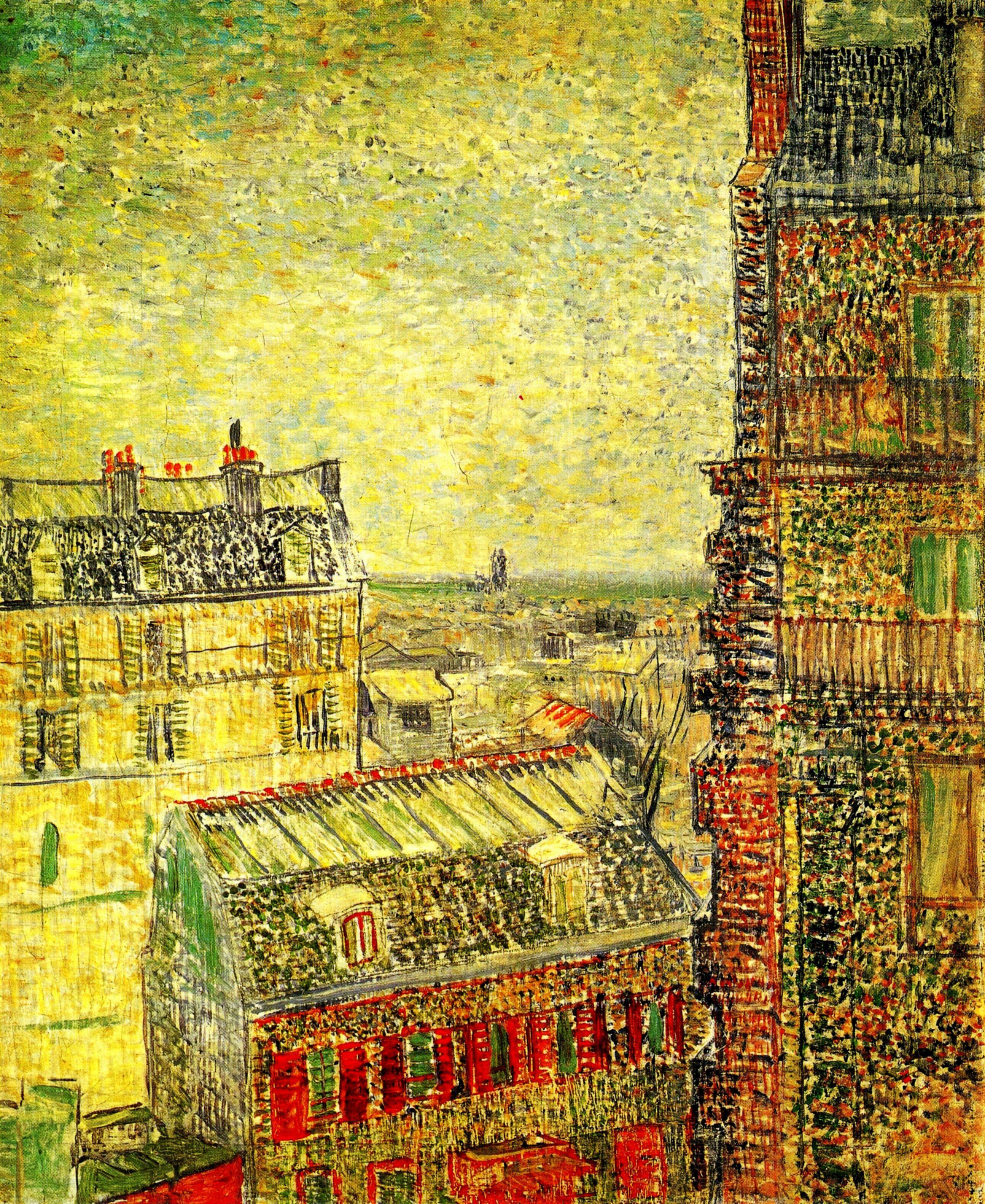 View of Paris from Vincent's Room in the Rue Lepic 1887